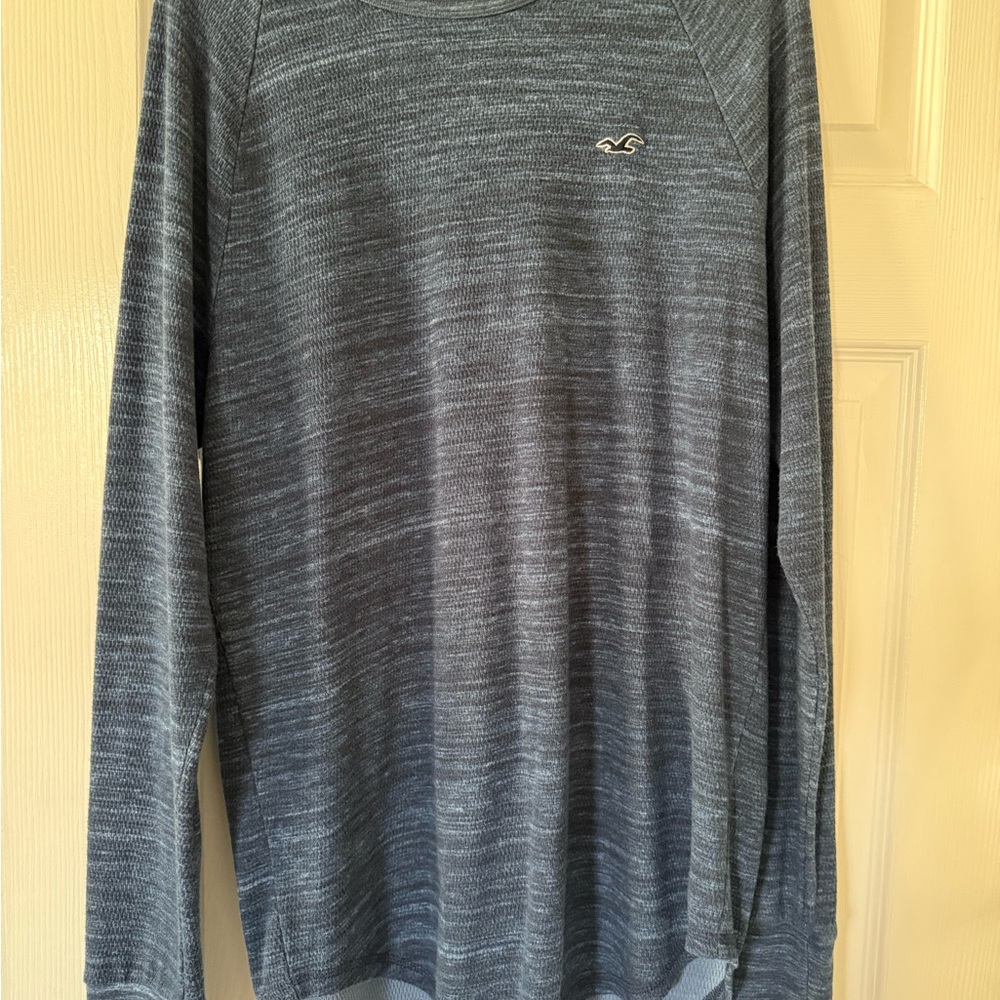 Gray/ blue long Sleeve sweater